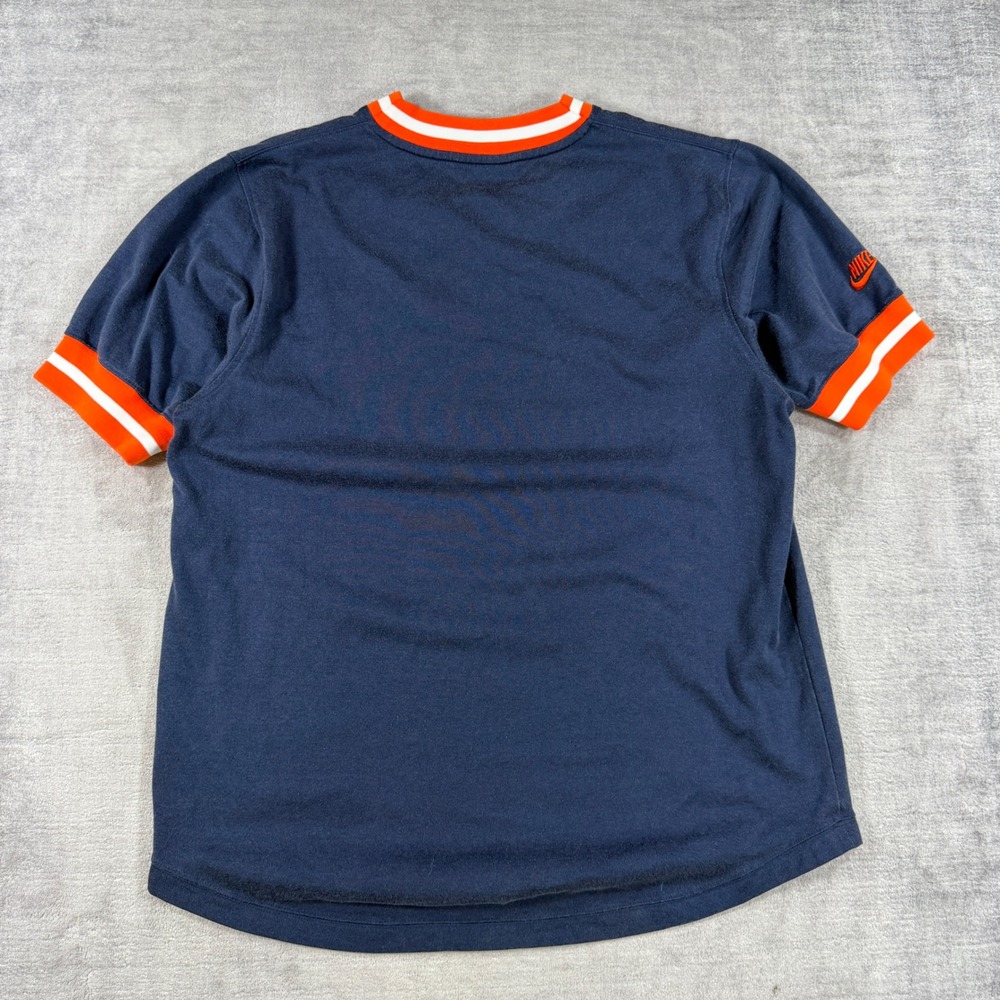 Detroit Tigers Shirt Mens Large Blue Jersey Tee Nike Cooperstown Collection - Picture 7 of 11